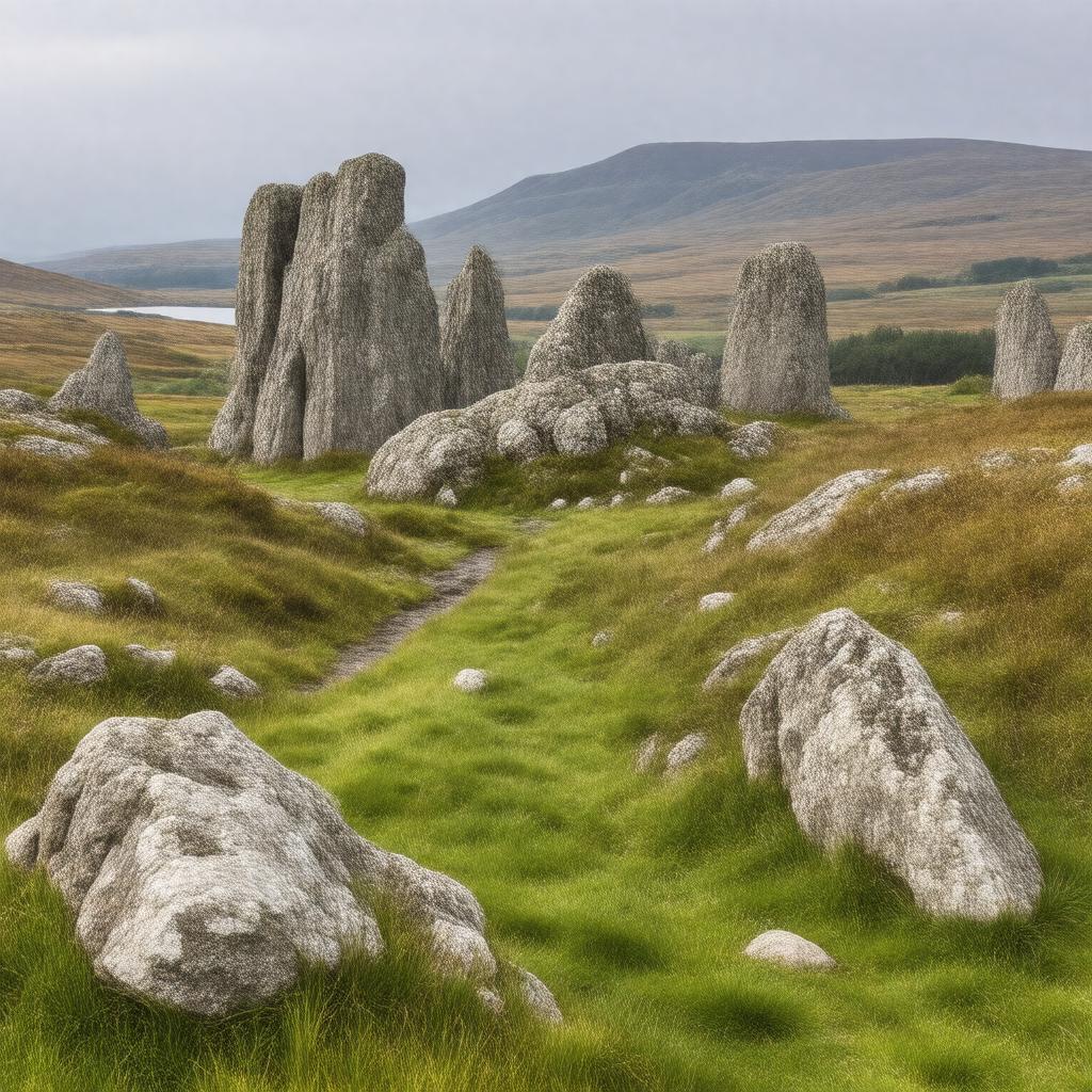 AI-created image of Dartmoor National Park (part)