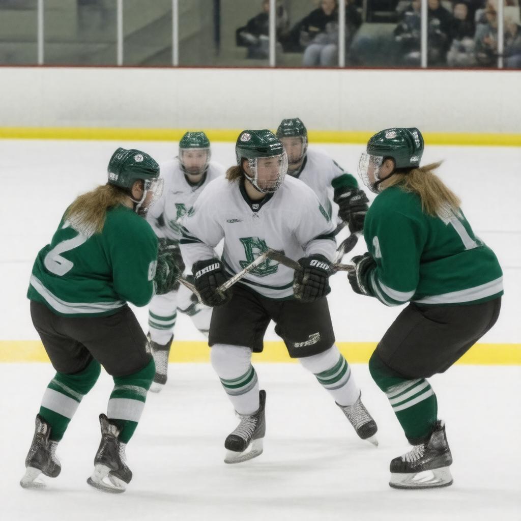 AI-created image of Dartmouth Big Green women's ice hockey