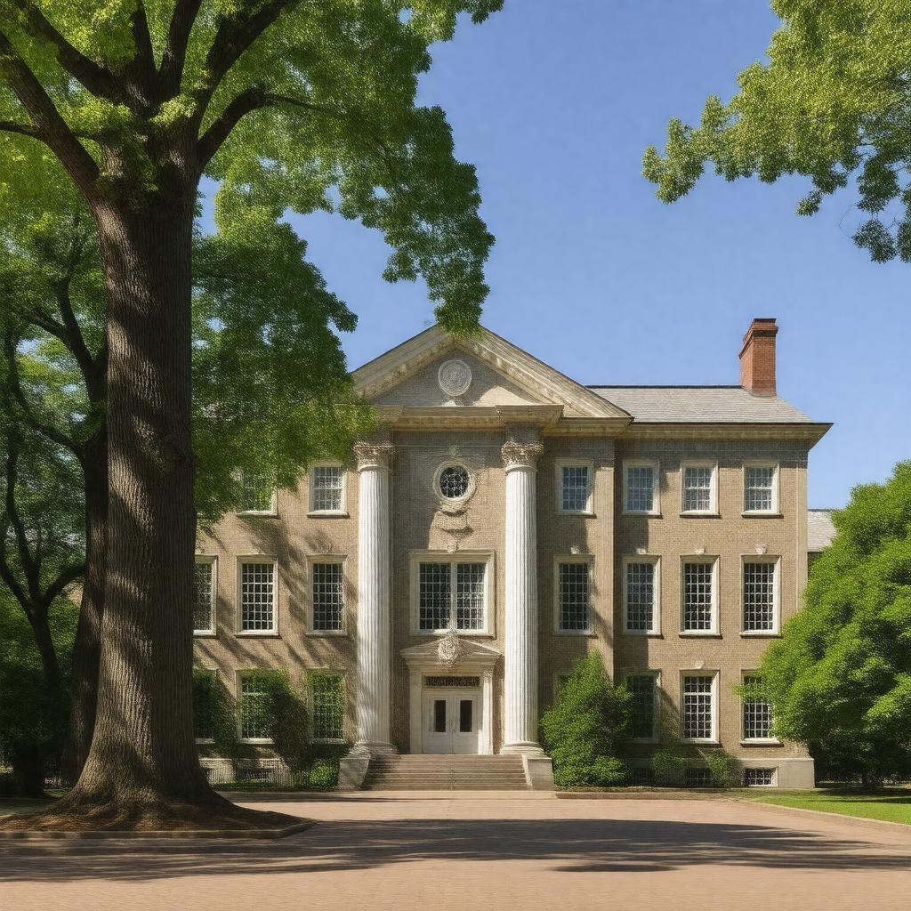 AI-created image of Dartmouth College Library