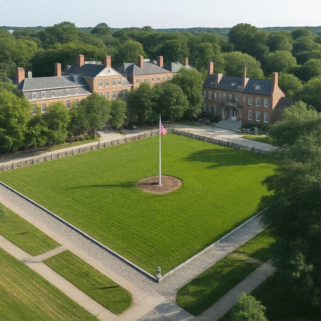 Click to view larger image AI-created image of Dartmouth Green