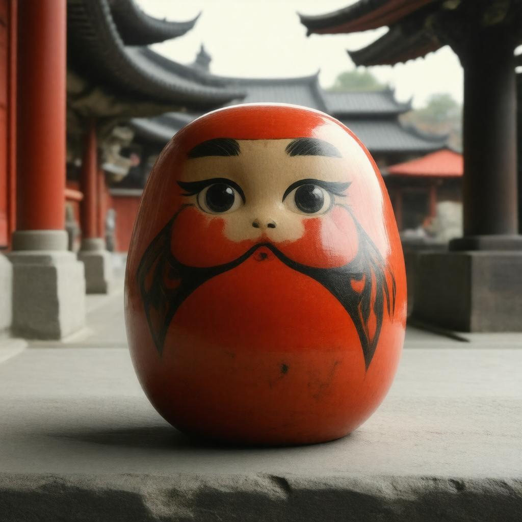 Click to view larger image AI-created image of Daruma