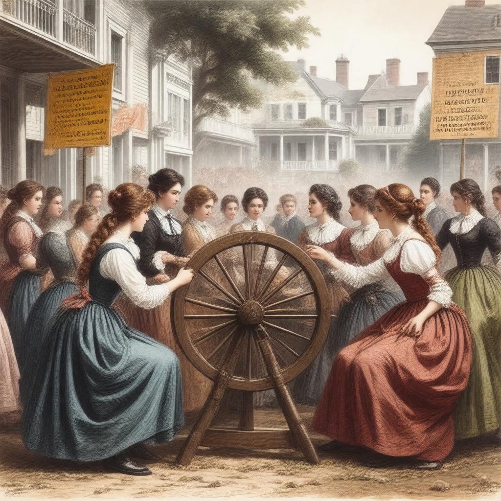 Click to view larger image AI-created image of Daughters of Liberty