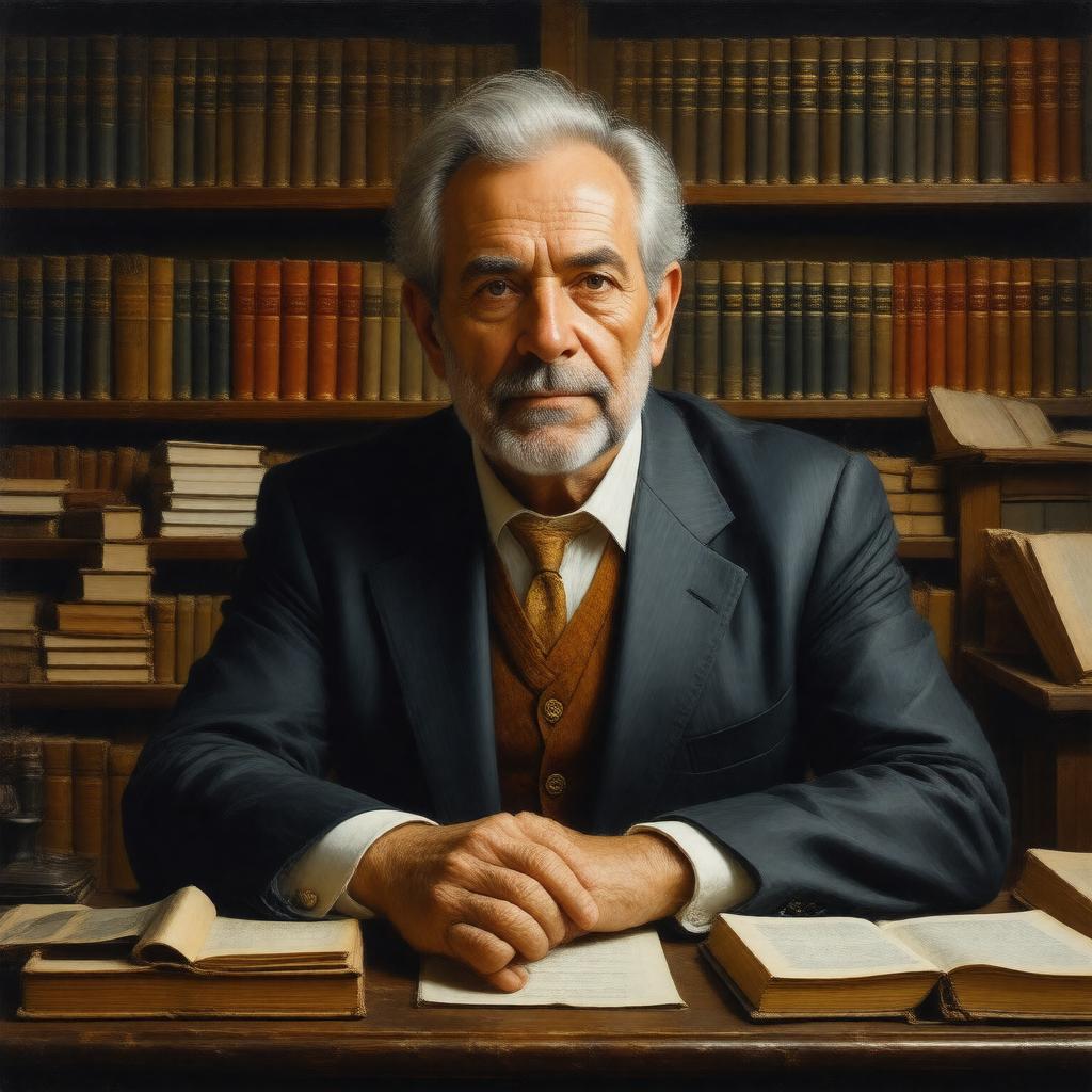 AI-created image of David Abulafia