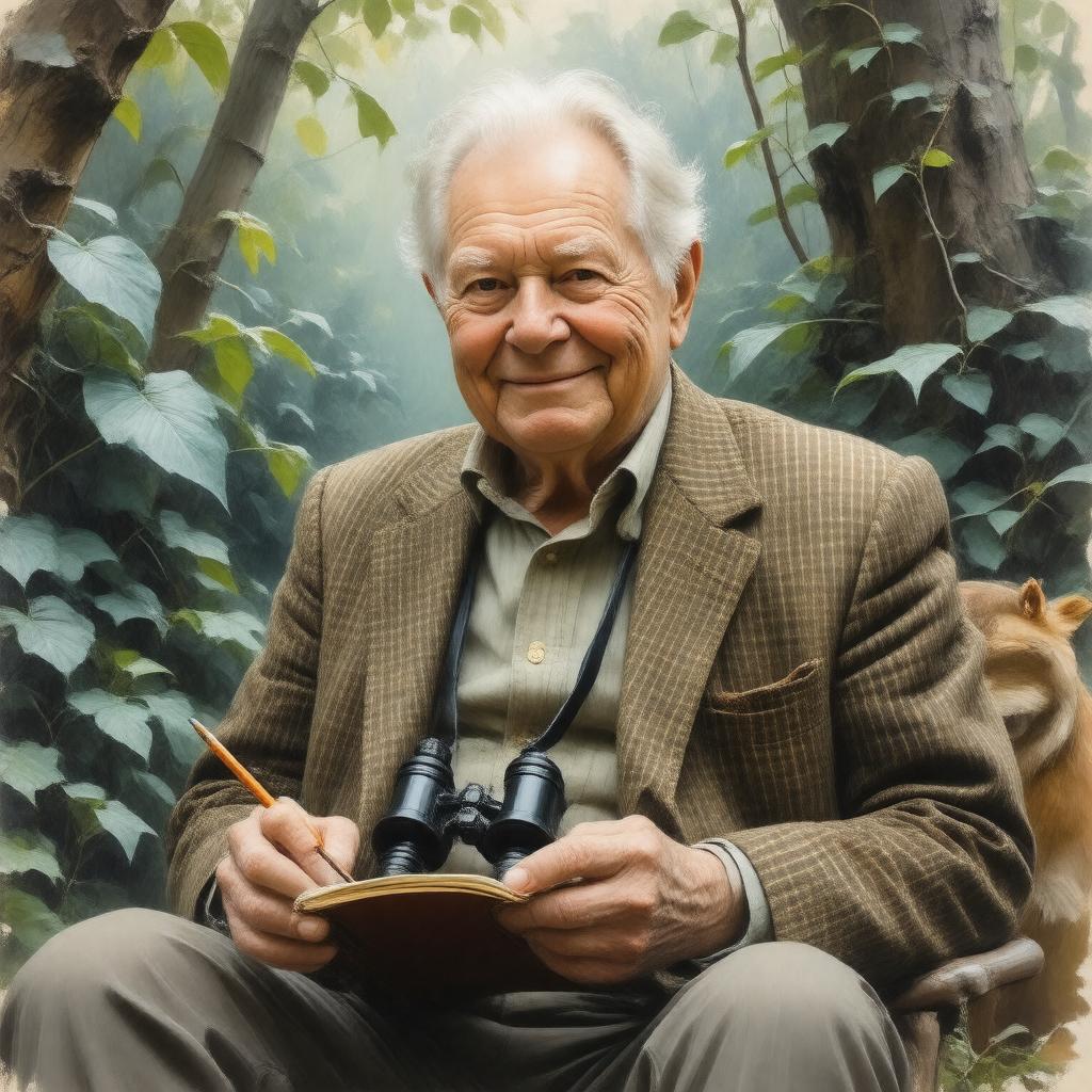 AI-created image of David Attenborough