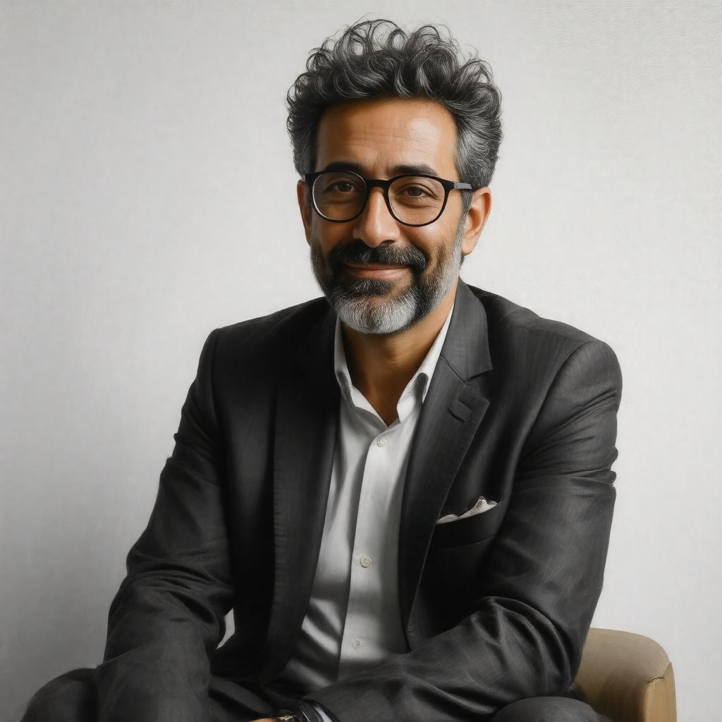 AI-created image of David Baddiel