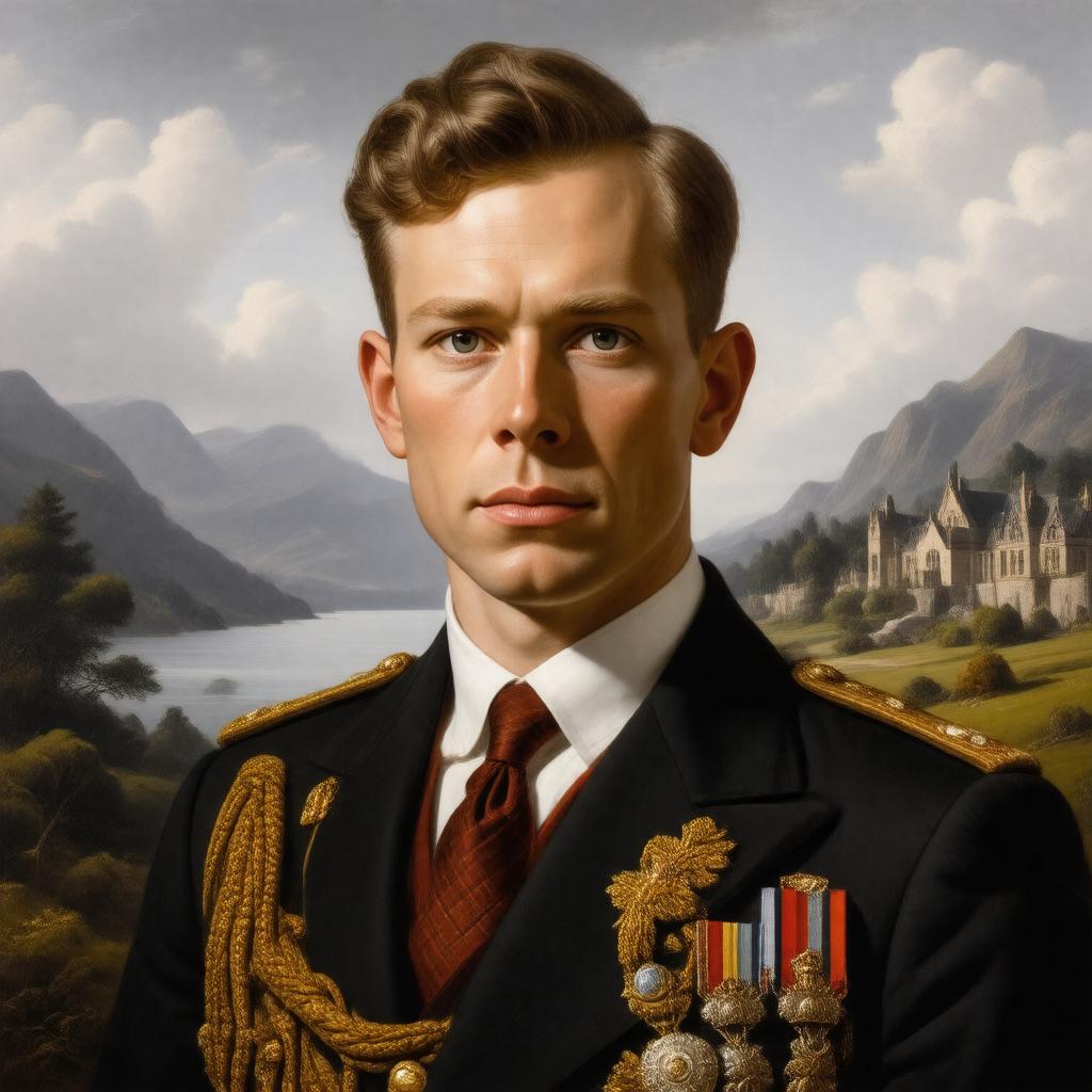 AI-created image of David Bowes-Lyon