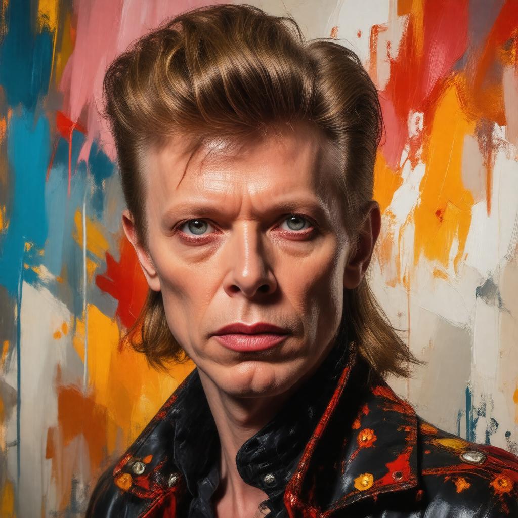 AI-created image of David Bowie