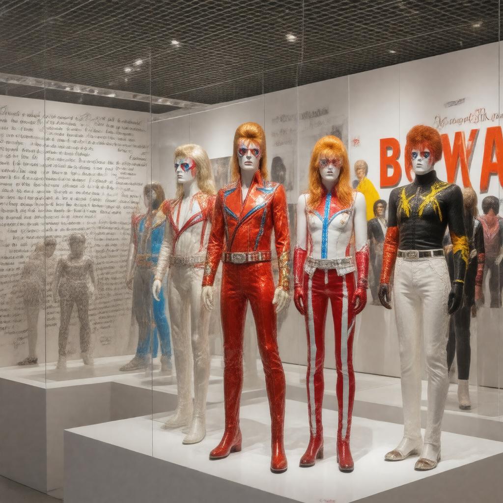 AI-created image of David Bowie Is