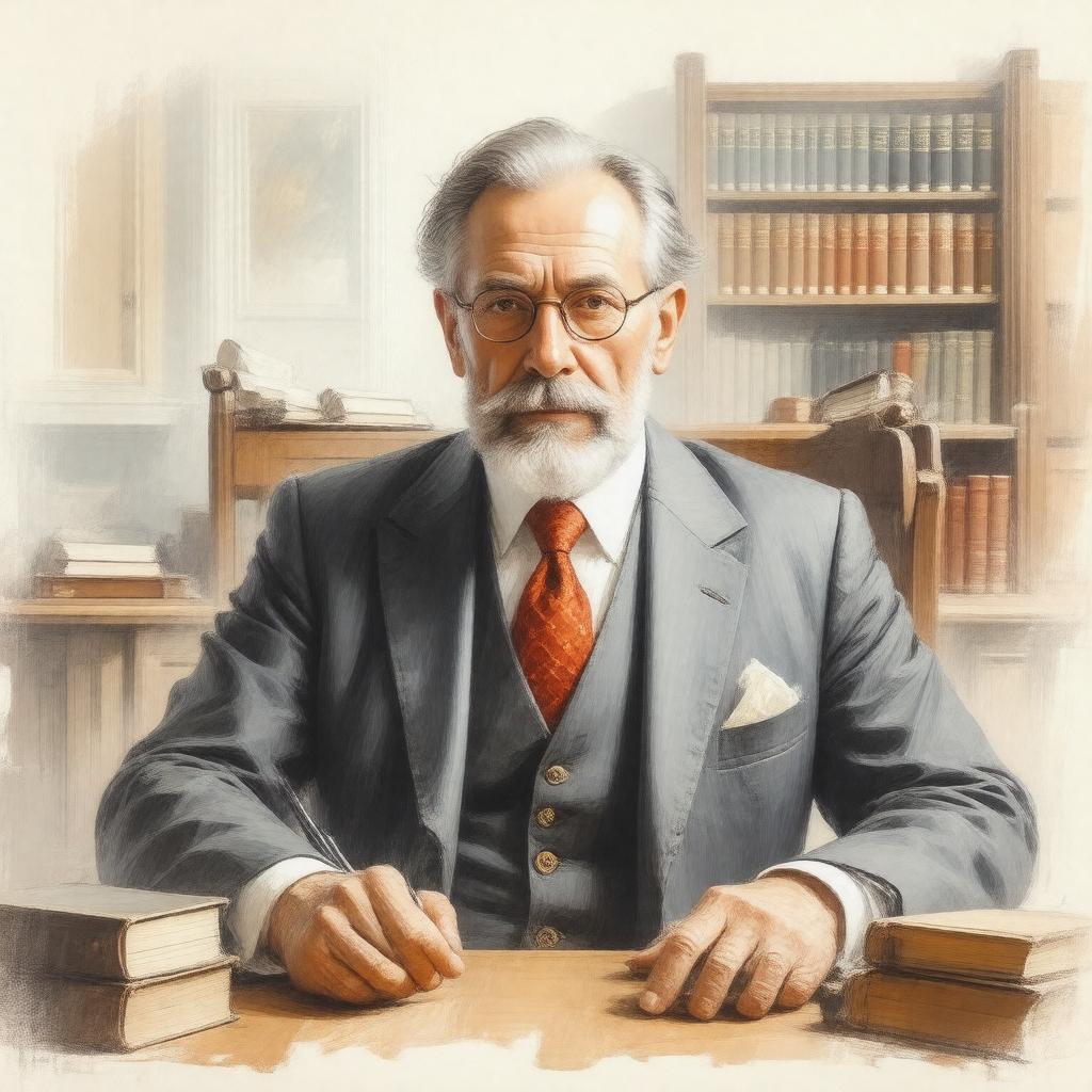 AI-created image of David Cannadine