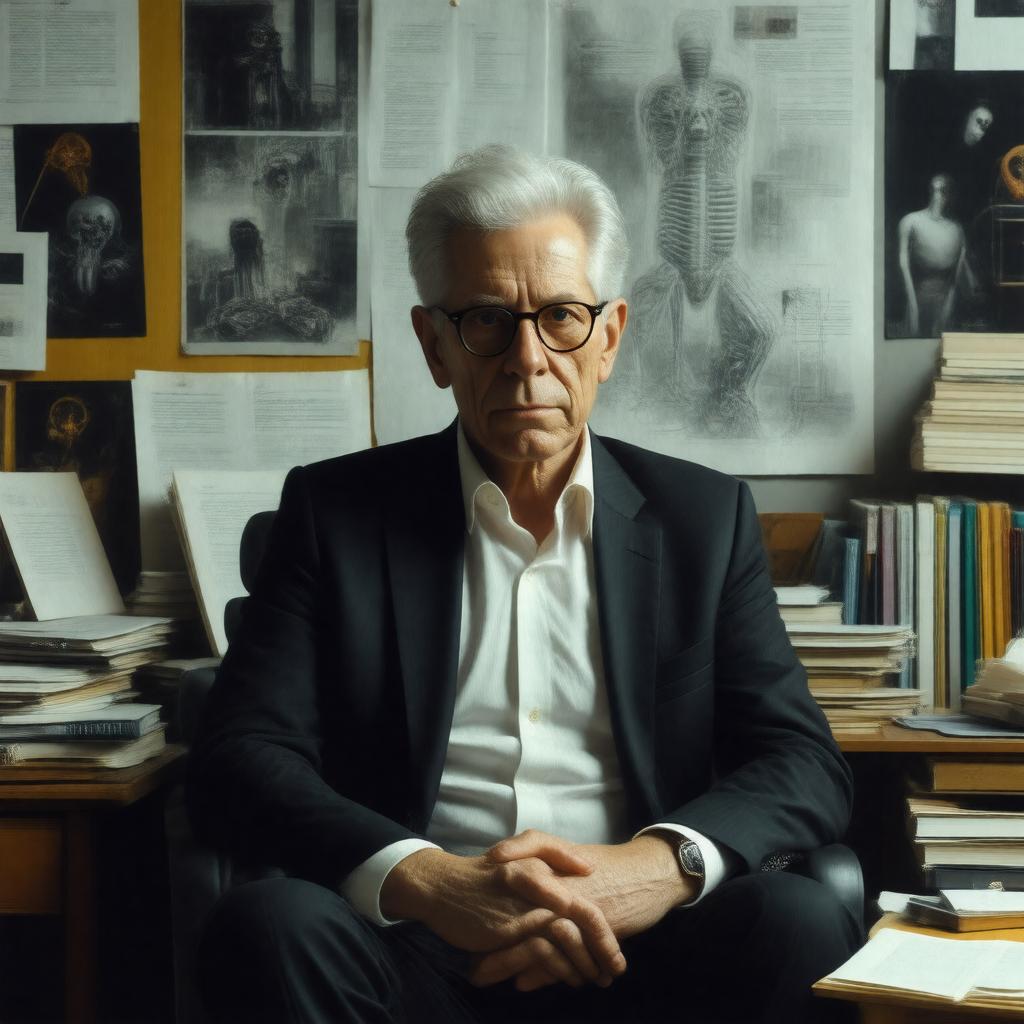 AI-created image of David Cronenberg