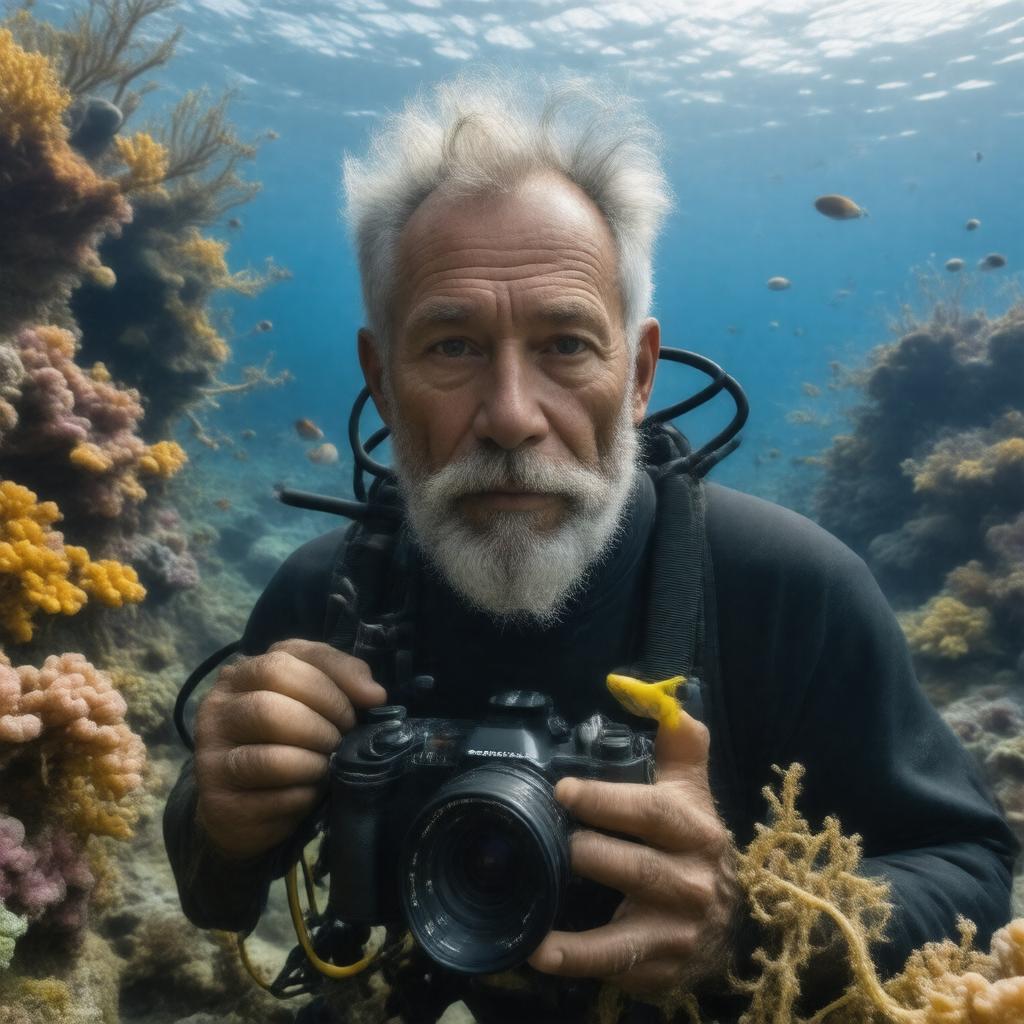 AI-created image of David Doubilet