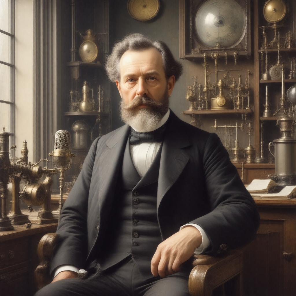 AI-created image of David E. Hughes