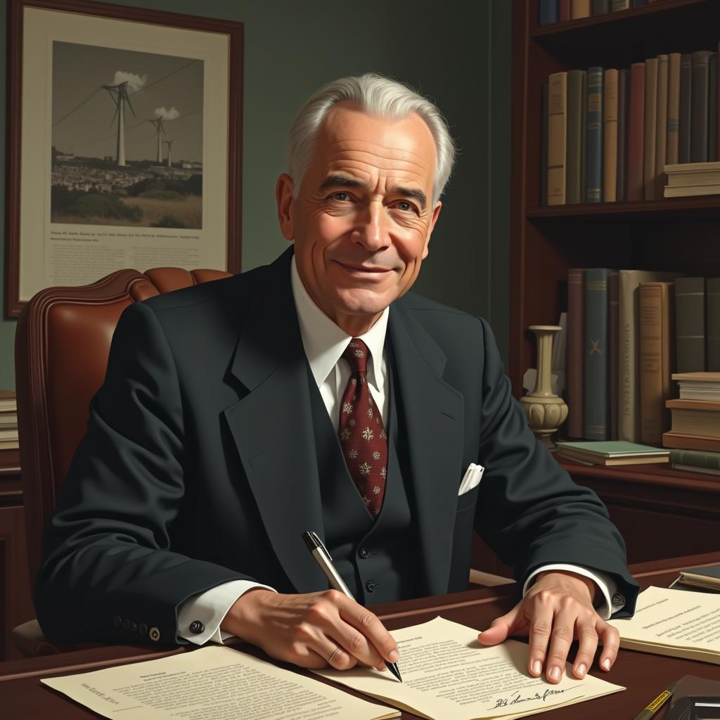 AI-created image of David E. Lilienthal