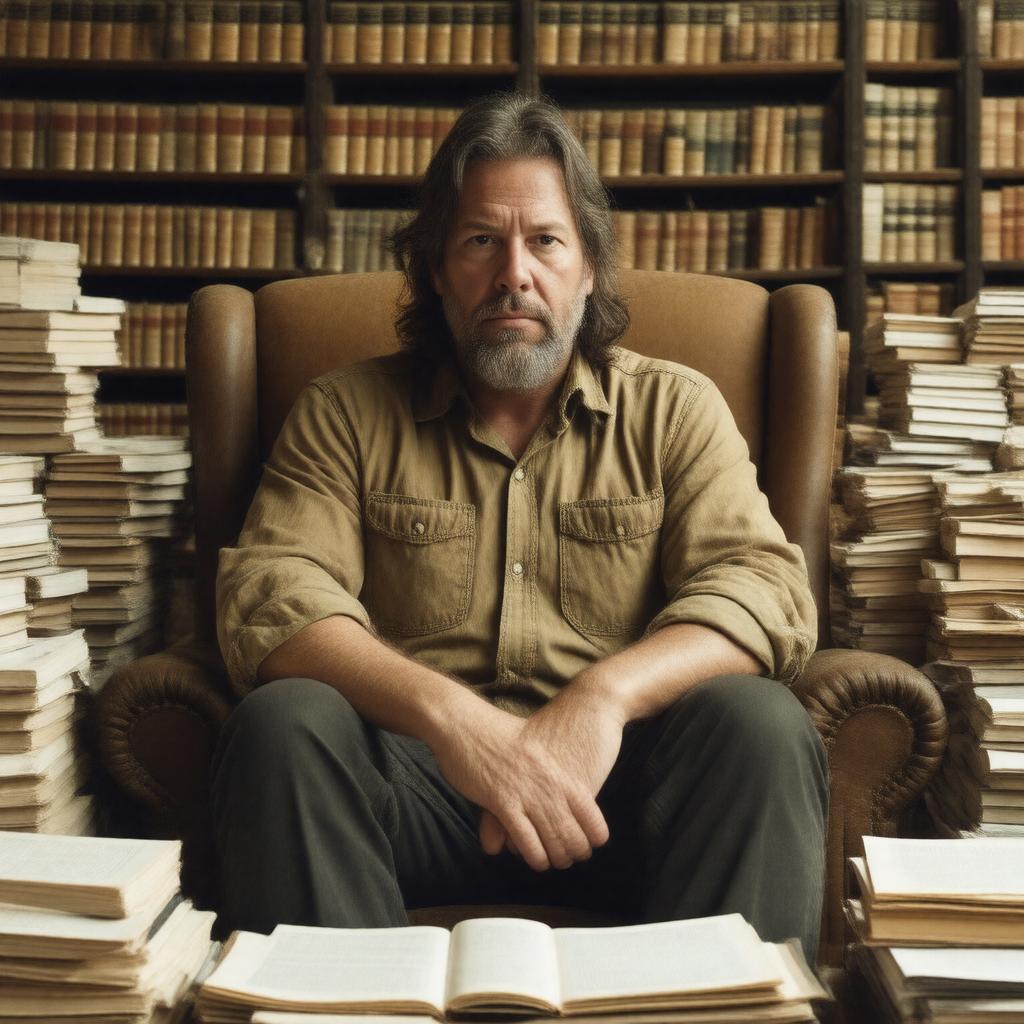 AI-created image of David Foster Wallace