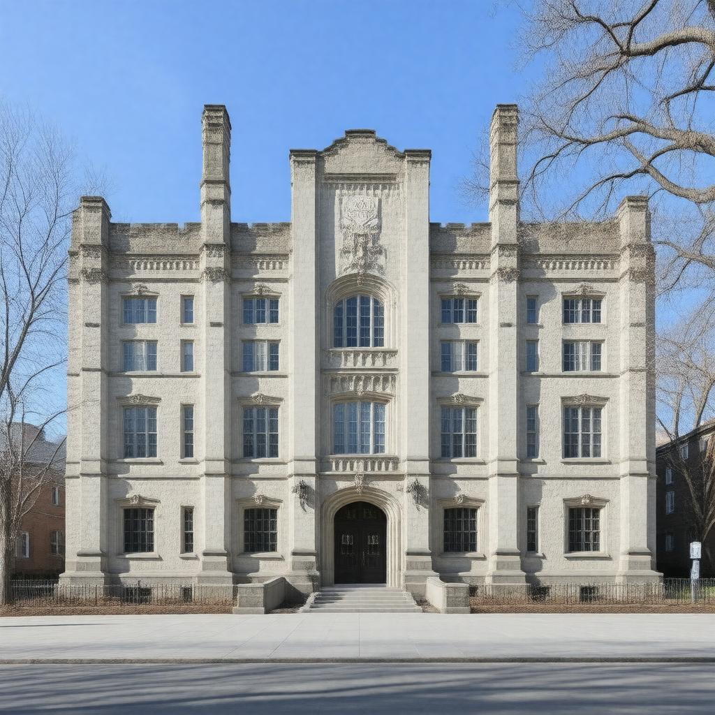 AI-created image of David Geffen School of Drama at Yale University