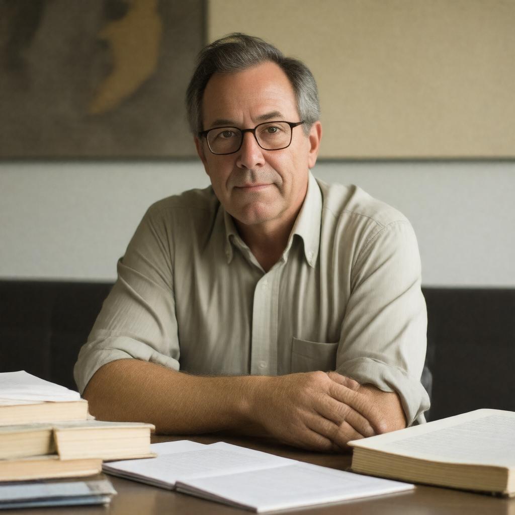 AI-created image of David Grann