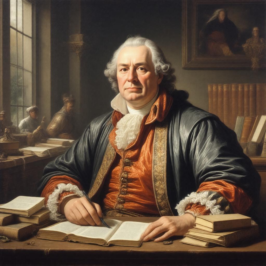 AI-created image of David Hume