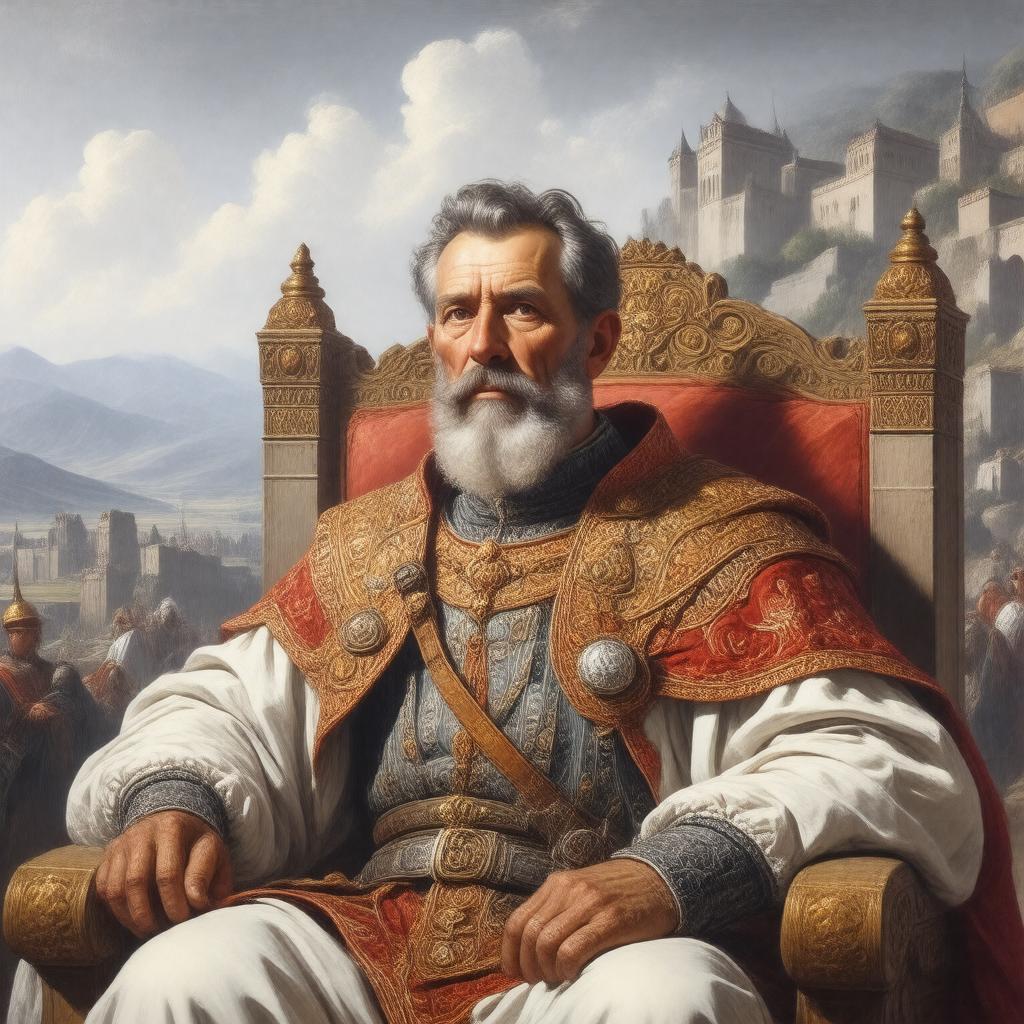 AI-created image of David IV of Georgia