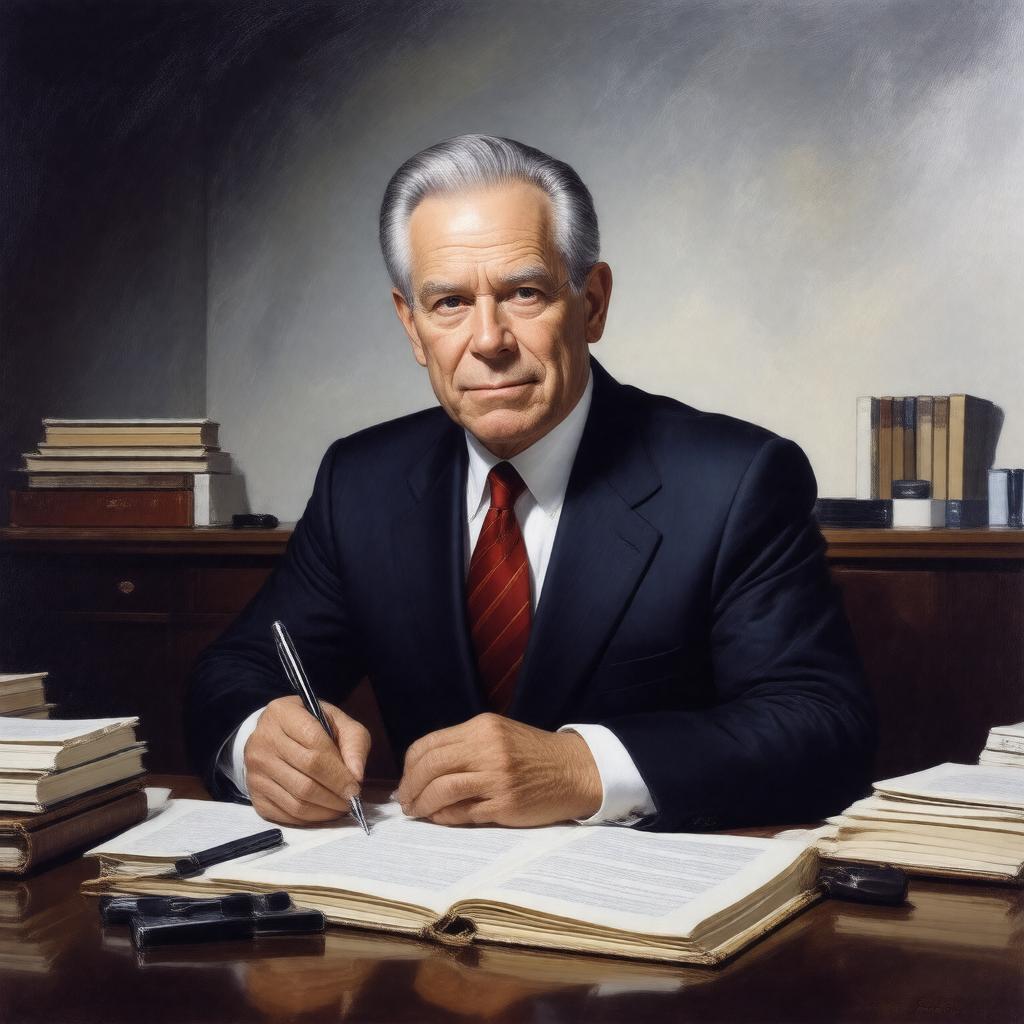 AI-created image of David Ignatius