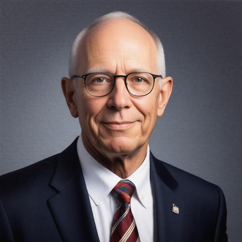 AI-created image of David J. Skorton