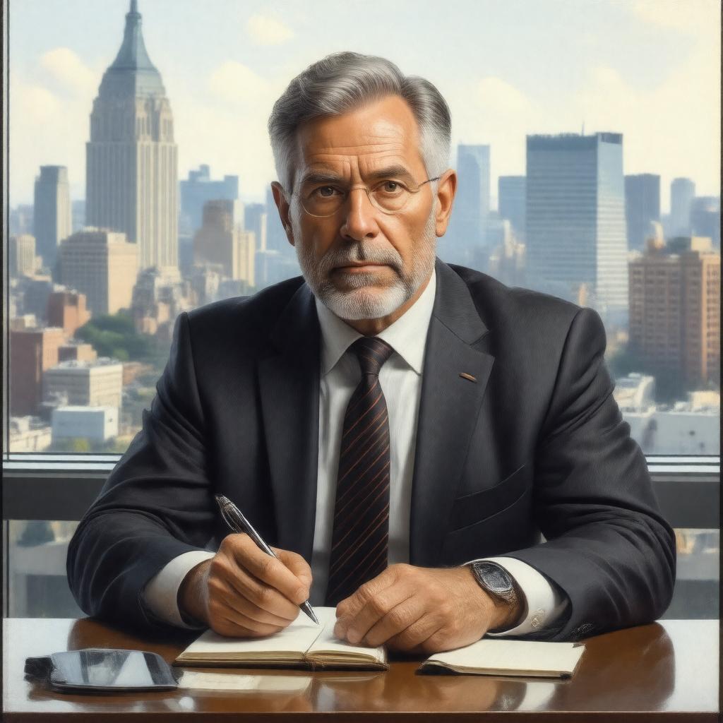 AI-created image of David Lazarus