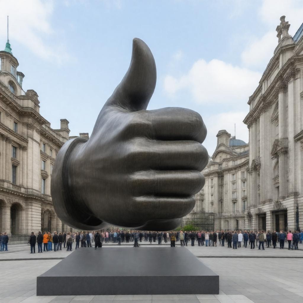 Click to view larger image AI-created image of David Shrigley's 'Really Good'