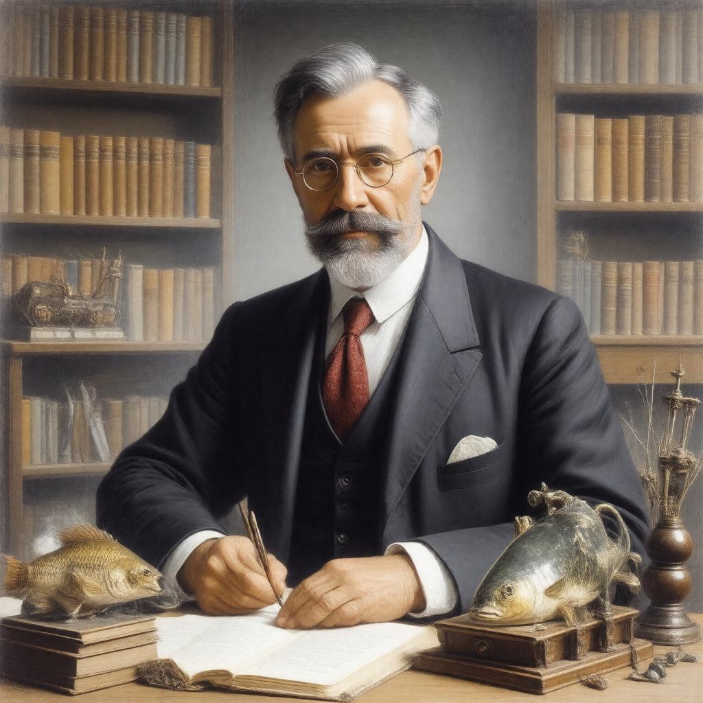 AI-created image of David Starr Jordan