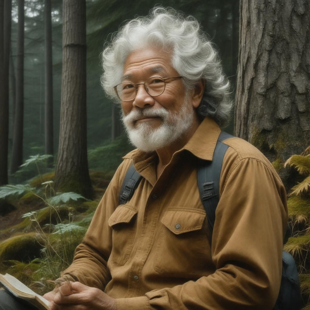 AI-created image of David Suzuki