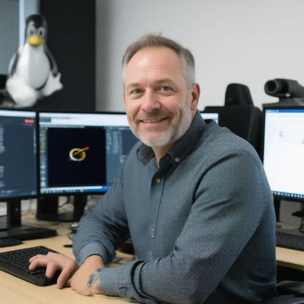 AI-created image of David Woodhouse