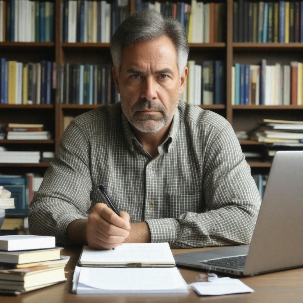 AI-created image of David Zucchino