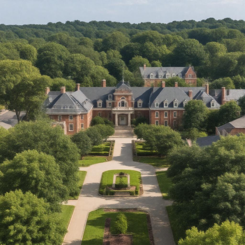 AI-created image of Davidson College