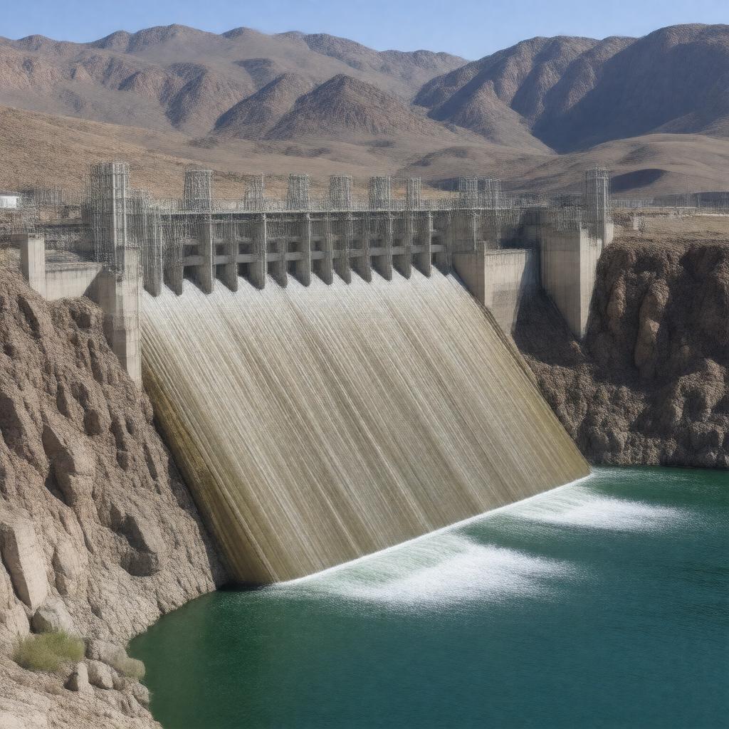 Click to view larger image AI-created image of Davis Dam