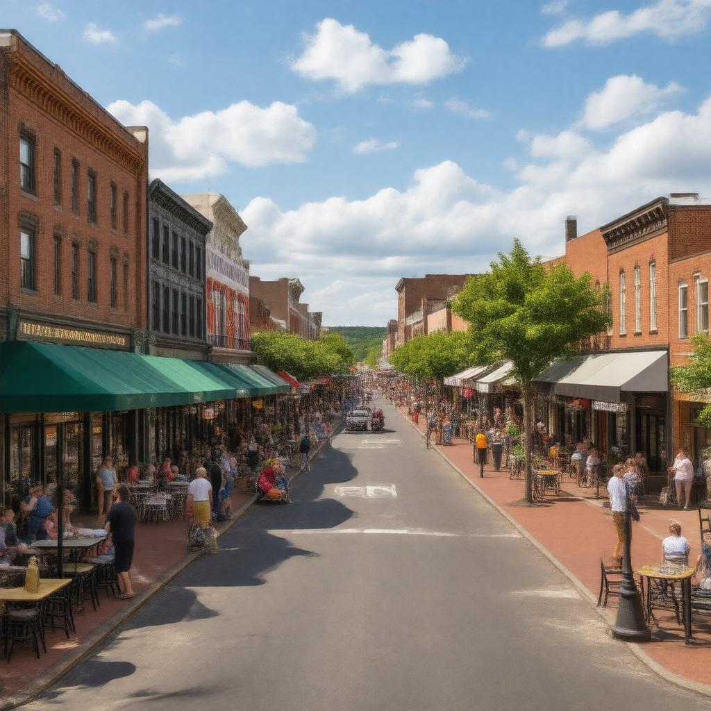 AI-created image of Davis Square