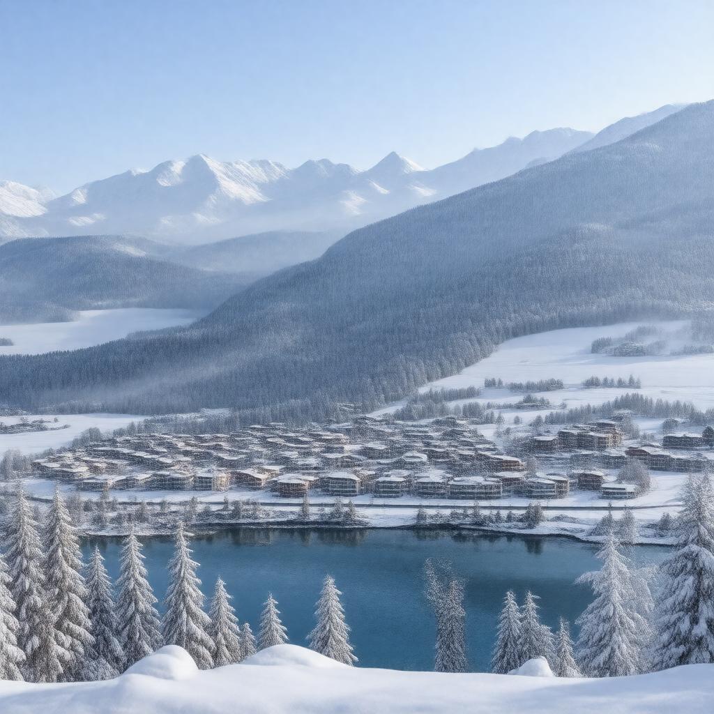 AI-created image of Davos, Switzerland
