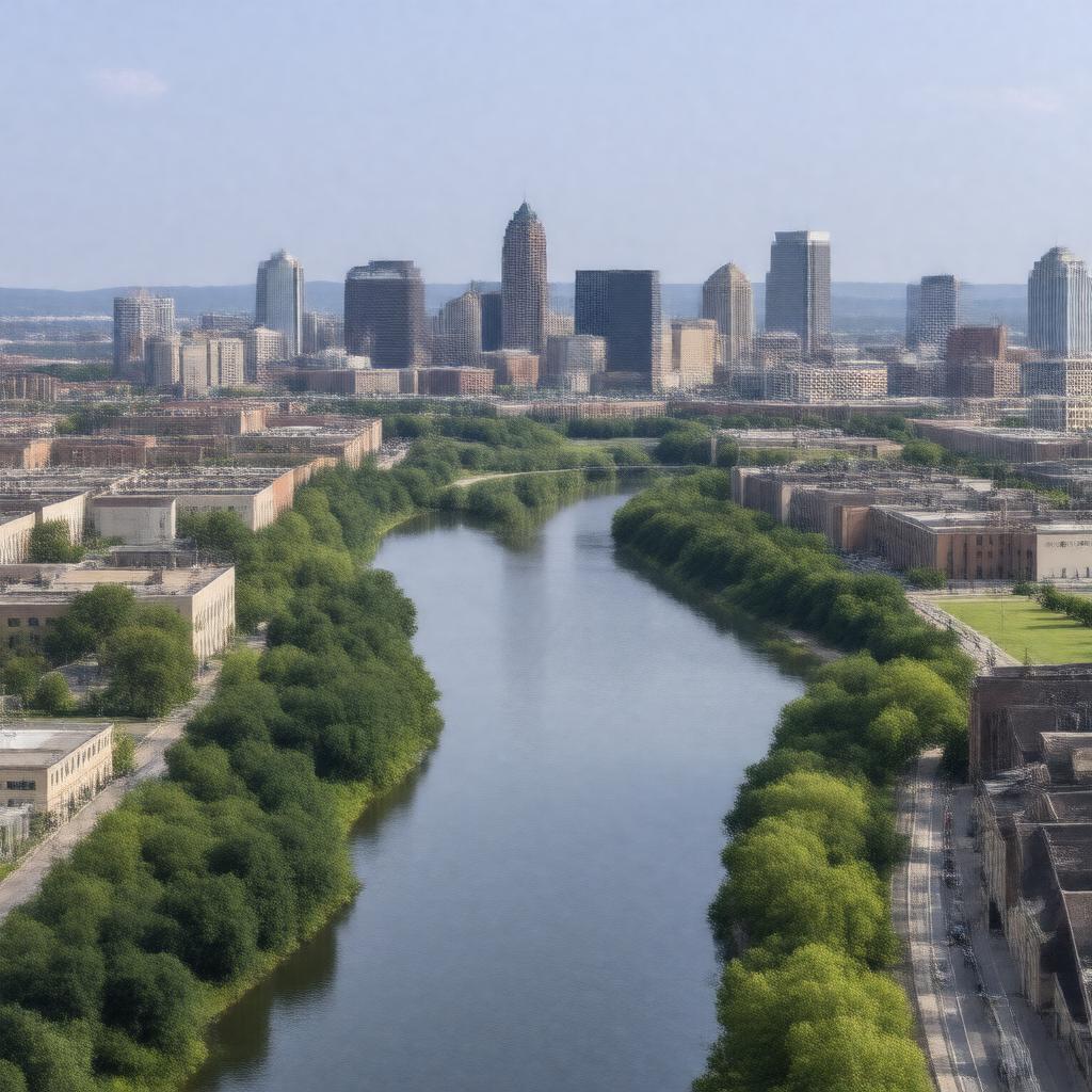 AI-created image of Dayton, Ohio, USA