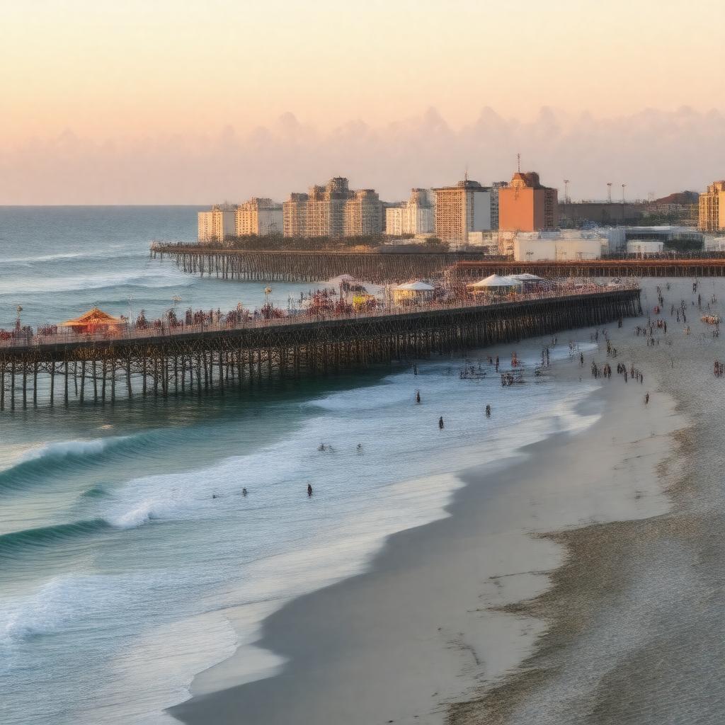 AI-created image of Daytona Beach, Florida, United States