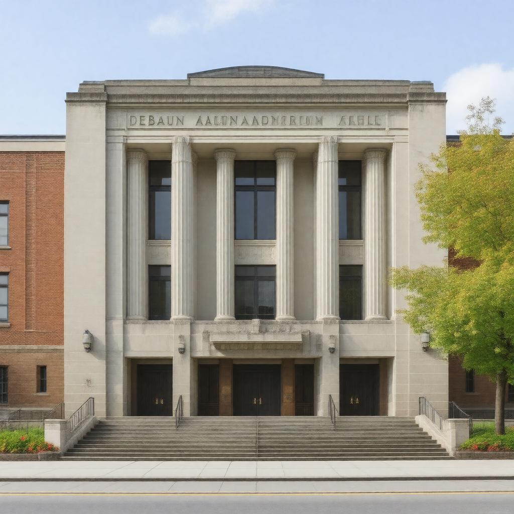 Click to view larger image AI-created image of DeBaun Auditorium