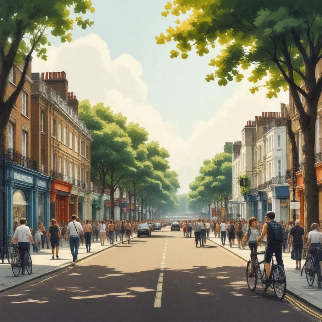 AI-created image of De Beauvoir Road