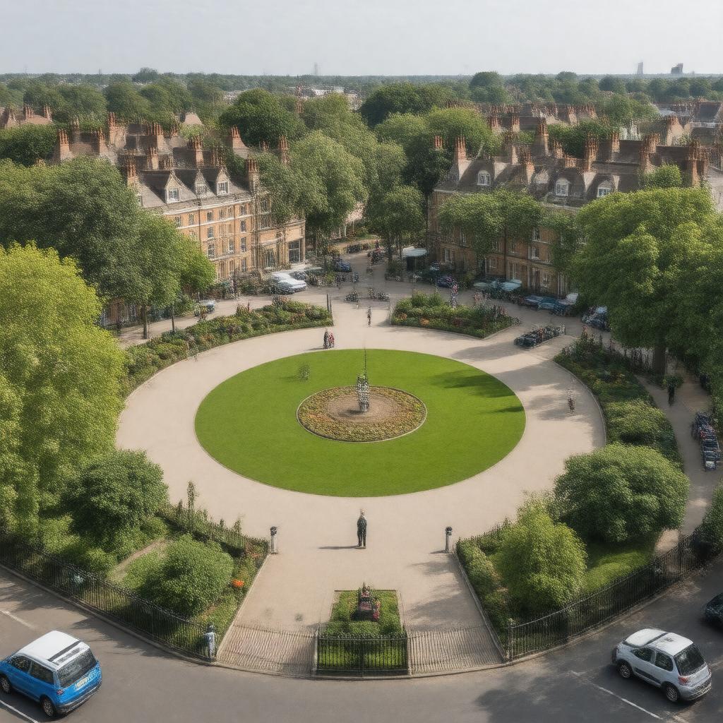 AI-created image of De Beauvoir Square