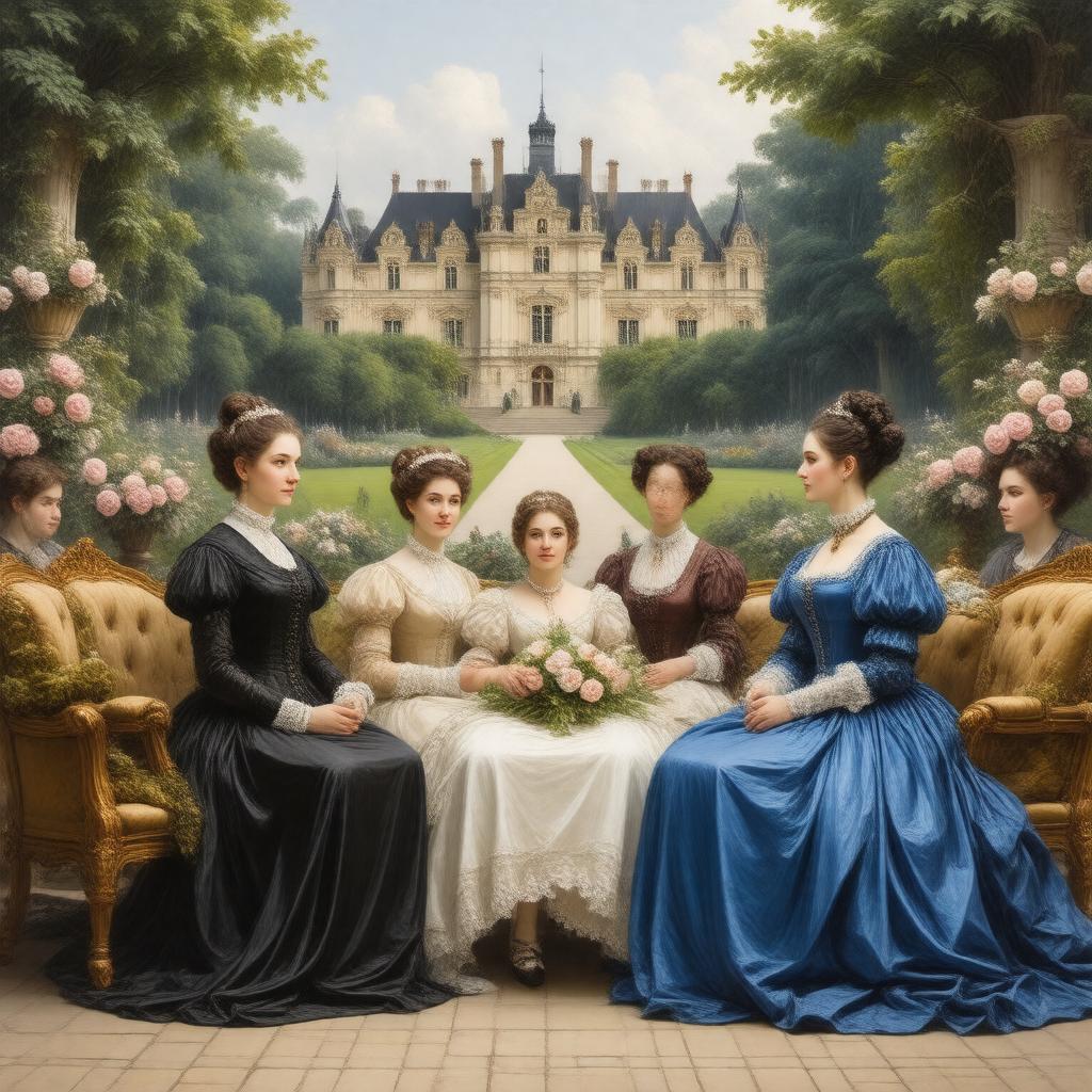 AI-created image of De Beauvoir family