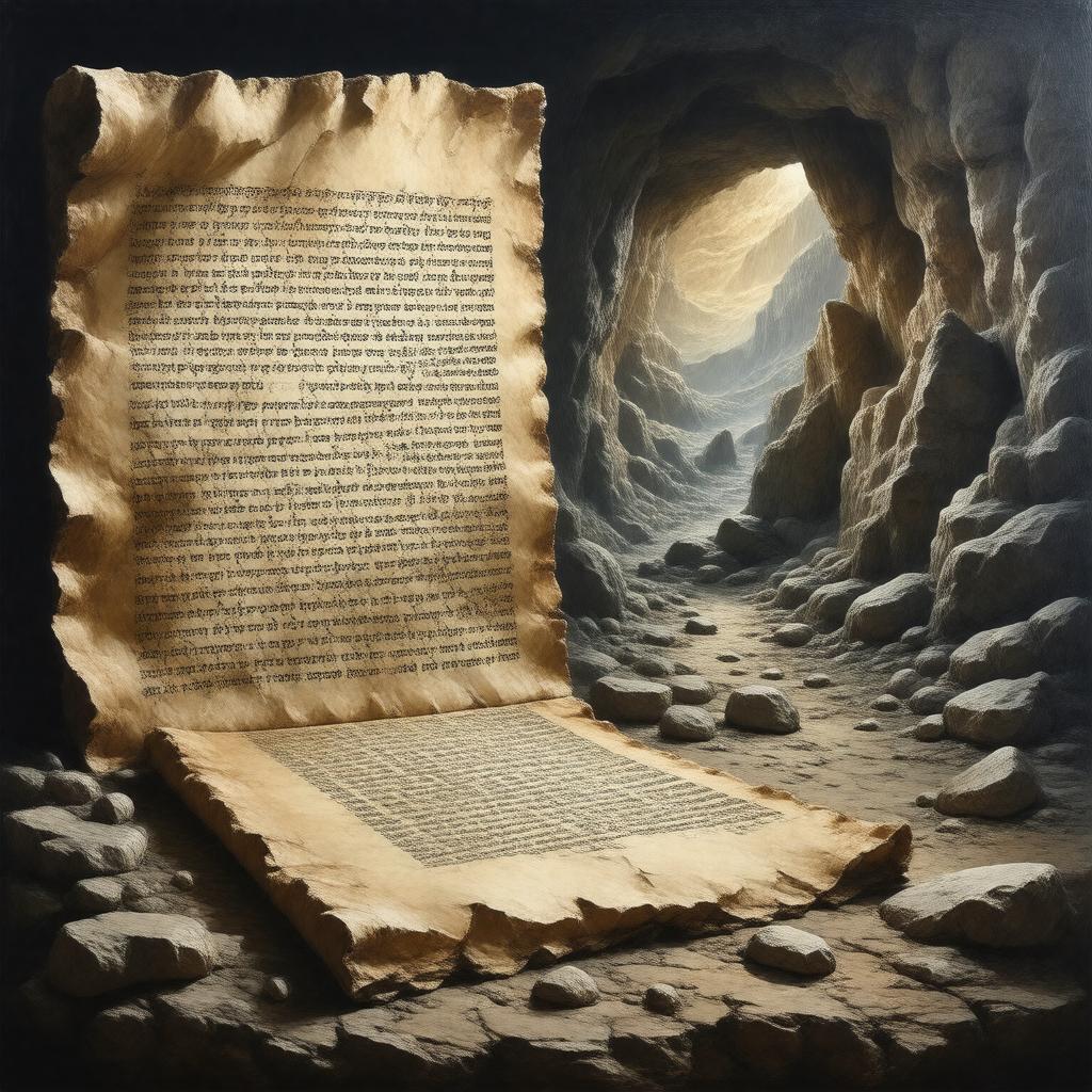 AI-created image of Dead Sea Scrolls