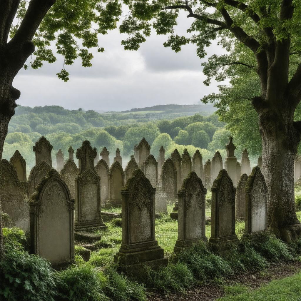 AI-created image of Dean Cemetery, Edinburgh