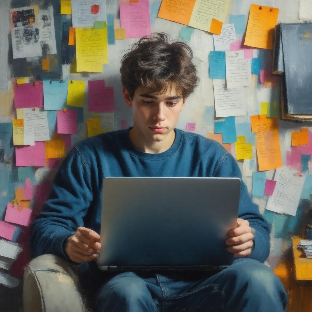 AI-created image of Dear Evan Hansen