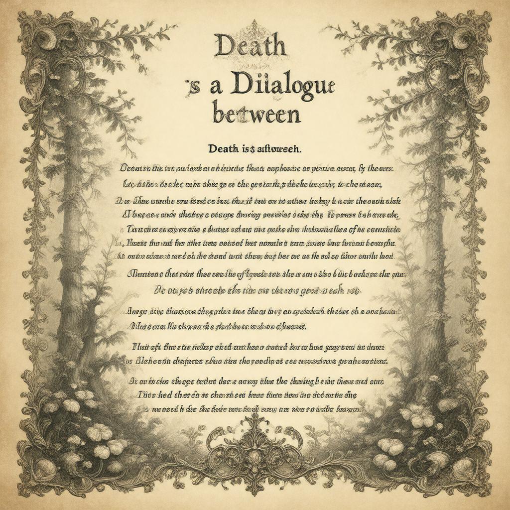 AI-created image of Death is a Dialogue between