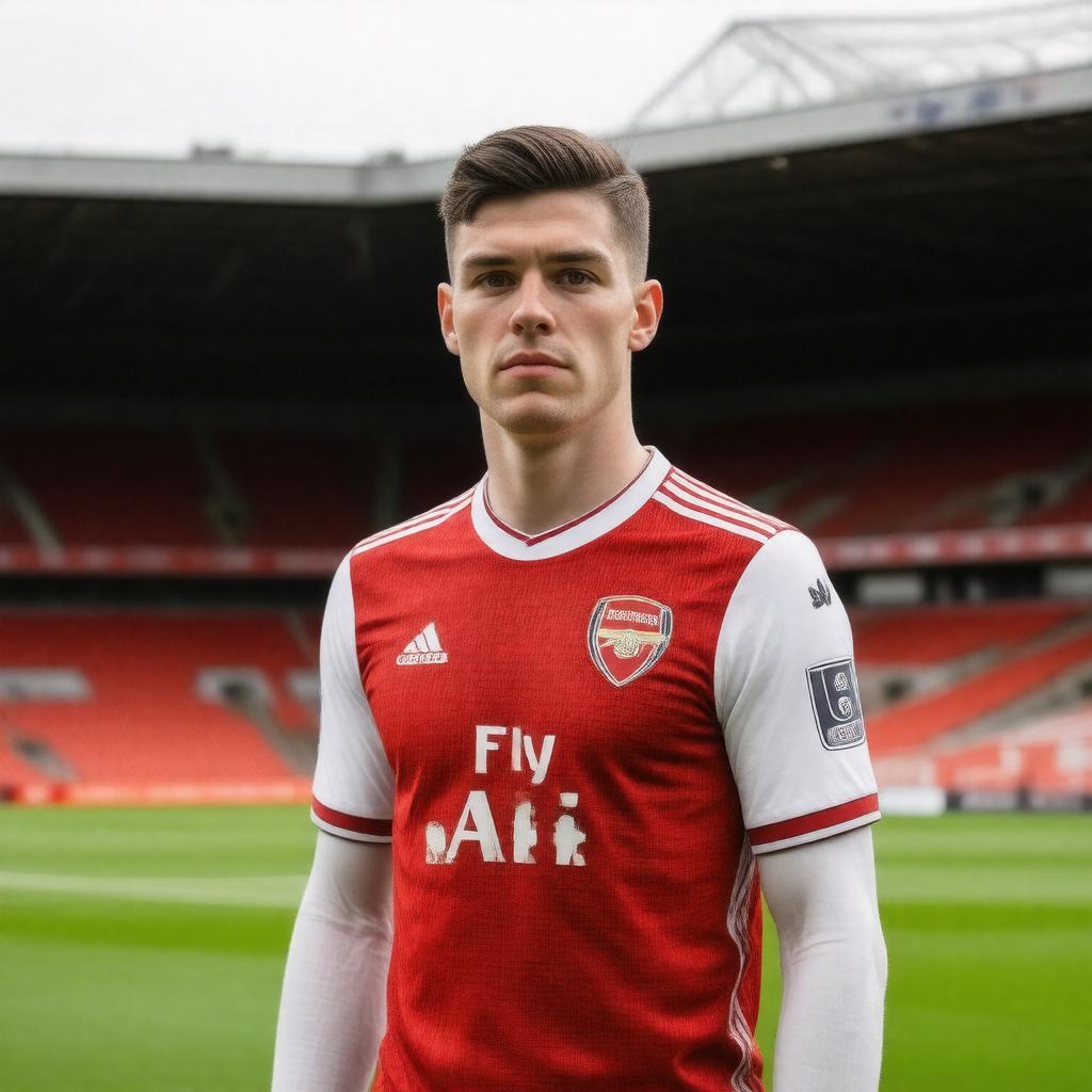 AI-created image of Declan Rice