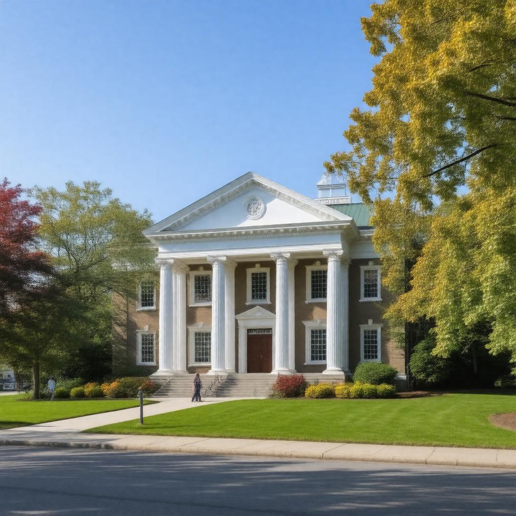 AI-created image of Dedham District Court