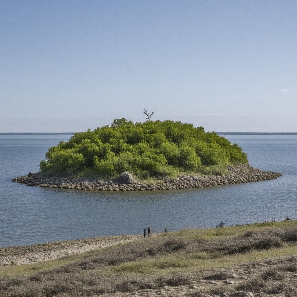 AI-created image of Deer Island