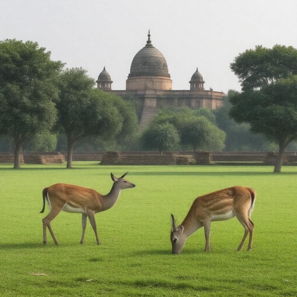 AI-created image of Deer Park, Sarnath