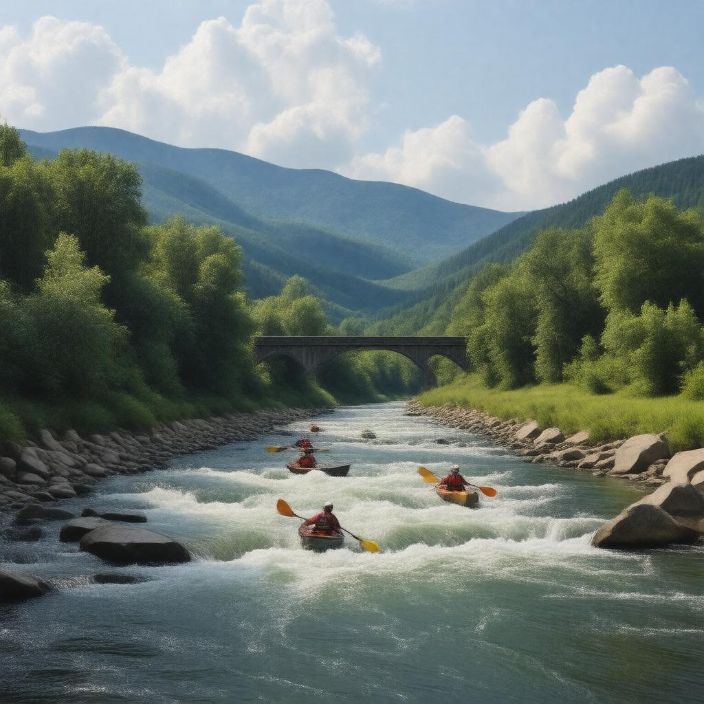 AI-created image of Deerfield River