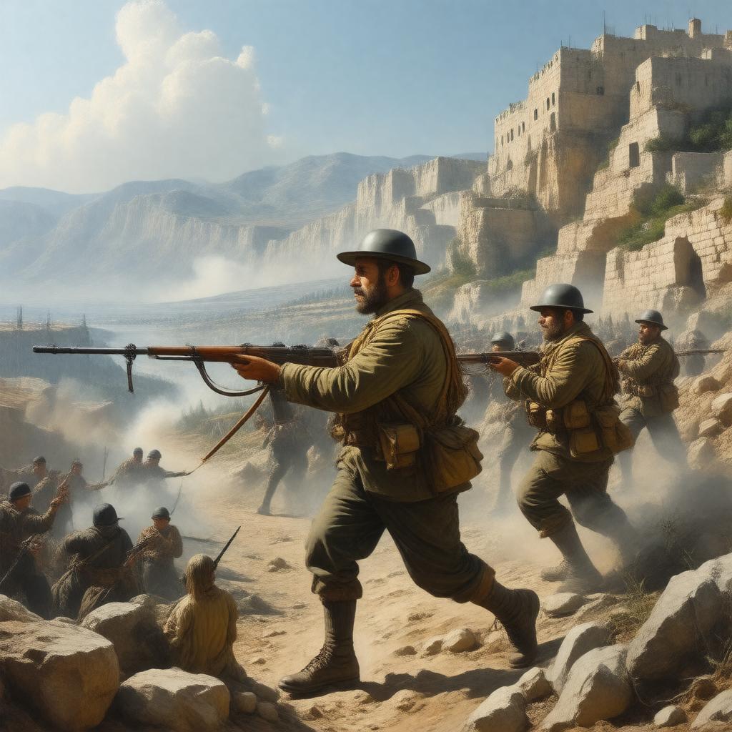 AI-created image of Defense of the Yishuv